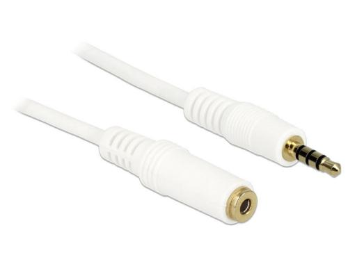 3.5mm Audio Verlängerungskabel 4-Pol 1m, 3.5mm Stecker auf 3.5mm Buchse, 4-Pol,