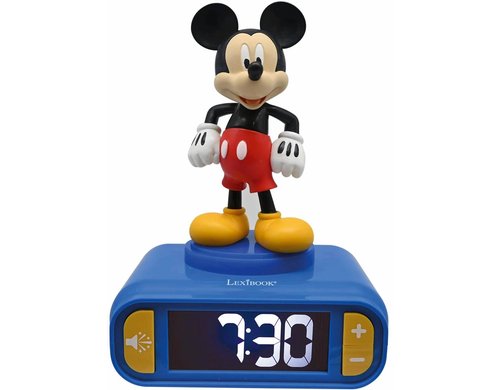 Digital alarm clock with a 3D Mickey
