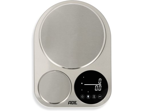 ADE Küchenwaage Isabella KE2354 Edelstahl mit 2 Messflächen