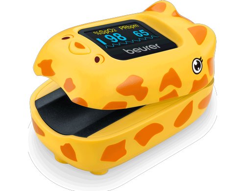Beurer Pulsoximeter PO 13 Kids Giraffe, inkl. AAA Batterie