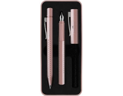 Faber-Castell Geschenkset Grip 2011 rose 1 Füllfederhalter, 1 Kugelschreiber