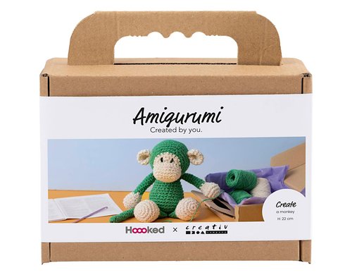 Creativ Company Bastelset Amigurumi Häkelset Affe