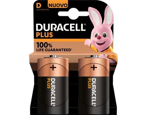 Duracell D Plus Power MN1300, LR20 K2 1,5 Volt, 2 Stück