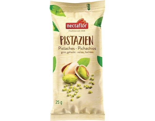 Nectaflor Pistazien grün gehackt 25g
