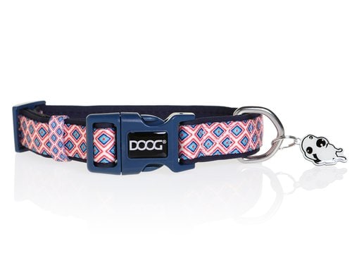 Doog Halsband L Gromit navy / white / red / chevron
