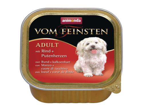 animonda Nassf. Vom Feinsten Cl. Rind+Putenherzen, 150g