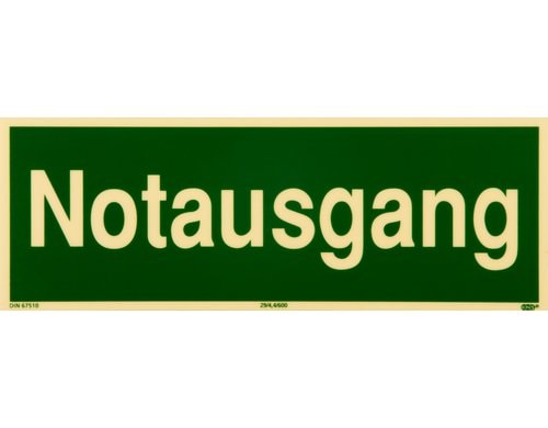 P.R.O. Notausgang Piktogramm 100x300 mm
