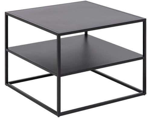 AC Design Couchtisch Newton Stahl, 60x60x45 cm, Schwarz