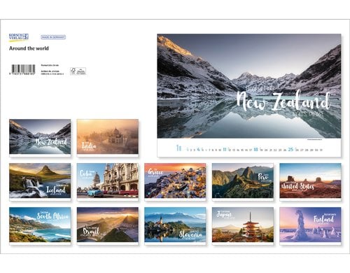 Korsch Verlag Bildkalender Around the World 2026, 58x39cm