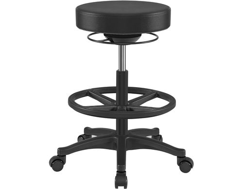 Songmics Hocker Farbe: schwarz, Höhe: 59.5-81 cm