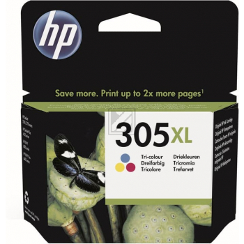 HP Tinte Nr. 305XL - Dreifarbig (3YM63AE) 5ml, Seitenkapazität ~ 200 Seiten