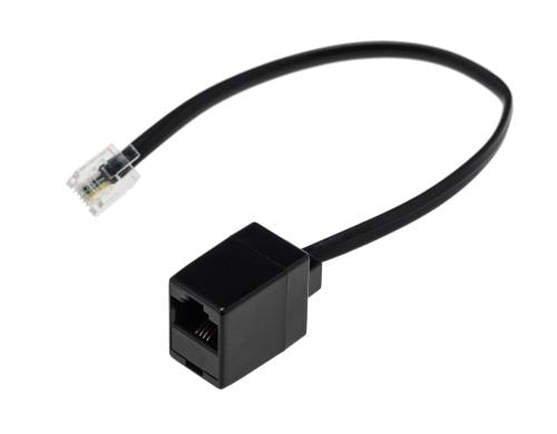 Telefonkabel RJ11/12 auf RJ45 Westernadapter, RJ-11 Buchse auf RJ-45 St.