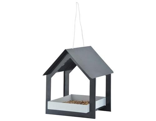 Esschert Futterhaus hängend Anthrazit/Weiss