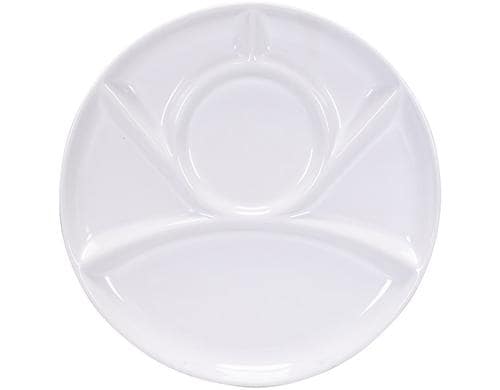 Kadastar Fleischfondue-Teller weiss 23cm weiss, Ø 23 cm