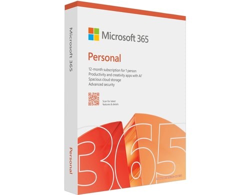 Microsoft, 365 Personal Box Box, Miete, Jahreslizenz, englisch