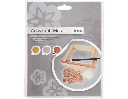 Creativ Company Blattmetall kupfer 25 Blatt à 16 x 16 cm