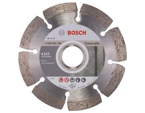 Bosch Professional Diamanttrennscheibe Standard for Concrete, 115 x 1,6 x 10 mm