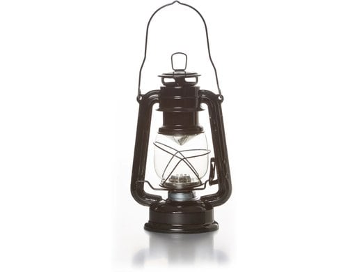 Balthasar Sturmlaterne LED, Schwarz 16x24 cm (DxH), Metall, Glas