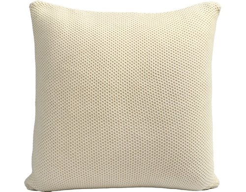 ChicMic Knitted Cotton Pillow Coconut Milk Kissen m. Überzug, ecrue, 50x50cm