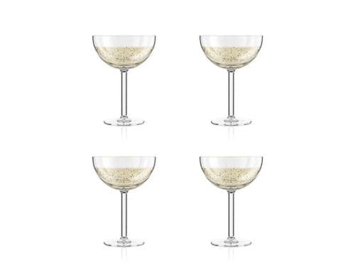 Bodum Oktett Champagnergläser 4er Set 0.28 Liter, Kunststoff, 4 Stück