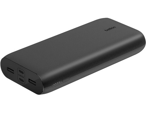 Belkin Boost Charge 4-Port Powerbank 26k + USB-A to USB-C Cable, Blue