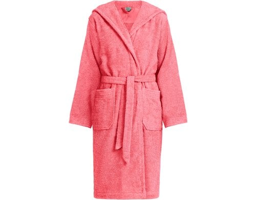 Möve Bademantel Superwuschel Kids Grösse 140, Farbe: Coral