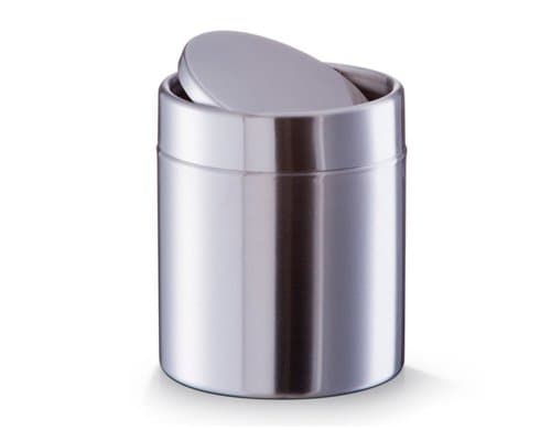 Zeller Present Tischeimer Silber Edelstahl, Ø 11,5 x 14 cm