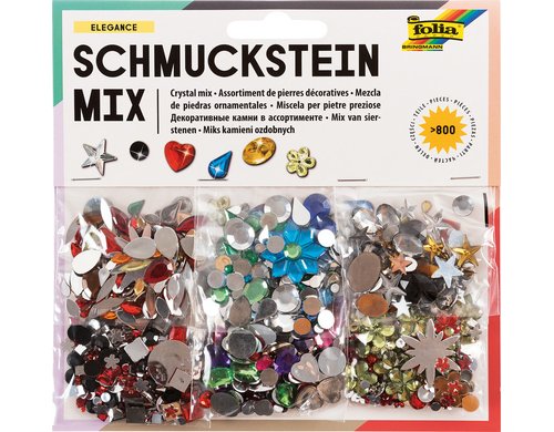 Folia Schmucksteine Elegance Schmucksteine Acryl Mehrfarbig Glänzend 800