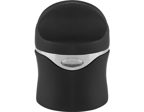 Ibili Champagner- und Weinverschluss schwarz 6 cm