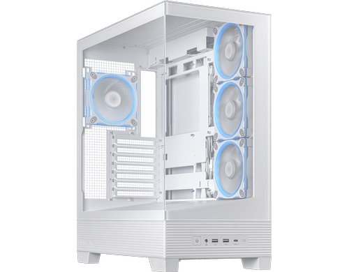 ASUS A31 PLUS TG ARGB WHITE (BTF) BTF, M-ITX, mATX, ATX, 2x2,5/3,5