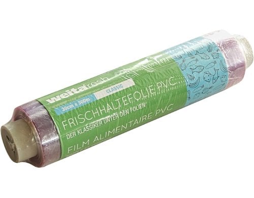 Weita Frischhaltefolie WF Classic PVC 30cm 1 Rolle 300m,eingeschrumpft,9my