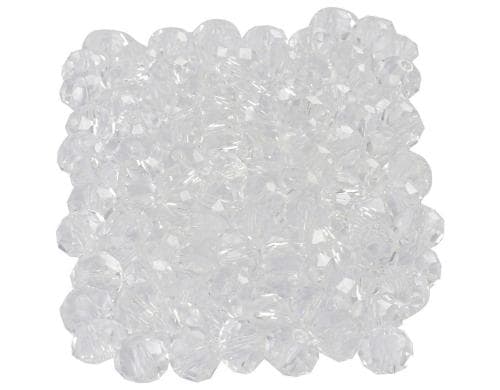 Creativ Company Glasschliffperlen glas, 5x6 mm, Lochgrösse: 1 mm, 100 Stück