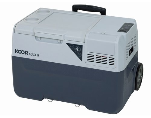 KOOR Kompressorkühlbox ACUX-R 30 blau-grau, 30 Liter, mit neuem Akku