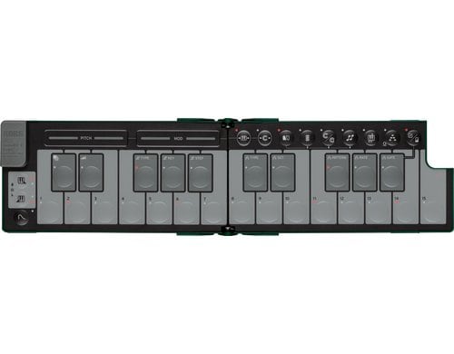Korg nanoKEY Fold Alpine Green Ltd. USB-Controller, 25 Tasten, grün, faltbar