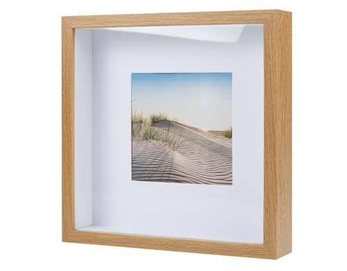 COCON Bilderrahmen natur tiefer Rahmen, 25x25cm, mit Innenrahmen