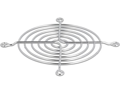 Delock Lüftergitter 92x92mm, silber Bedestigung über Schrauben
