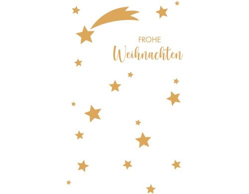 ABC Weihnachtskarte Frohe Weihnachten Format B6, 125x176mm, 1 Stück