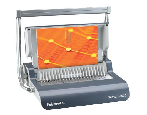 Fellowes man. Stanz- und Bindegerät Quasar+ Stanzleistung bis 22 Blatt, 500 Blatt Bind.