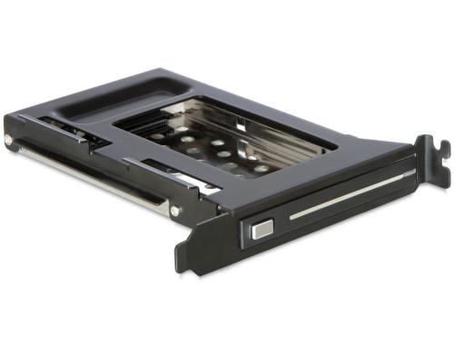 Delock Einbaurahmen für 1 x 2.5HDD/SDD passend für PC-Slot, Hotswap, SATA-Strom