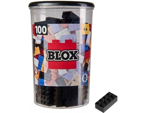 BLOX 100 schwarze 8er Steine in Dose