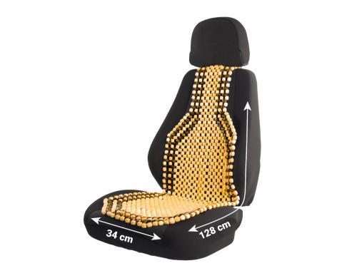 Autositzauflage Holzkugel Universal, Massage,