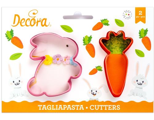 Decora Ausstechformen Hase und Karotte 2 Stk
