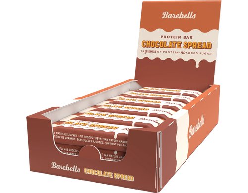 Barebells Bar Chocolate Spread Box mit 12 Riegeln à 45g