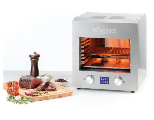 Koenig Elektro- Oberflächengrill 2200W, 800C, Display