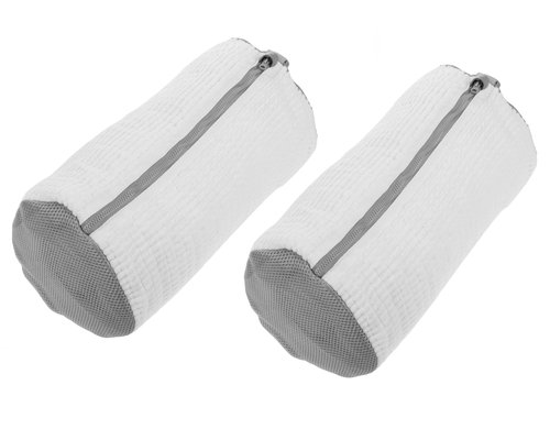 COCON Schuhwaschbeutel 2er Set weiss grau 100% Polyester, 38x19cm