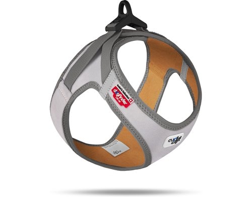 Curli Glow Clasp Vest Geschirr Reflective Gray 2XS