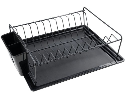 Hermia Abtropfsieb Schwarz Metall, 33.5x29.5x11 cm