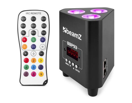Beamz BBP93 Uplight Par 3x10 W, 4in1, LiBatt, DMX, IRC