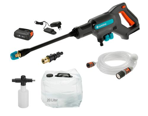 Gardena Akku-Mitteldruckreiniger AquaClean 24/18V P4A Premium Set