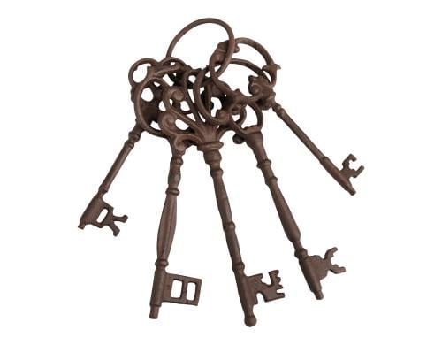 Esschert Design Schlüssel Gusseisen, 6,5x8,2x24,5cm
